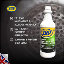 Zep Drain Bioclean And Odour Control Enzyme Drain Cleaner Sink Cleaner 1 Litre
