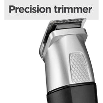BaByliss Lithium Power 11-In-1 Multi-Trimmer Beard Trimmer Nose Hair Trimmer Cordless Grooming Kit Black/Grey