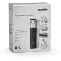 BaByliss Lithium Power 11-In-1 Multi-Trimmer Beard Trimmer Nose Hair Trimmer Cordless Grooming Kit Black/Grey