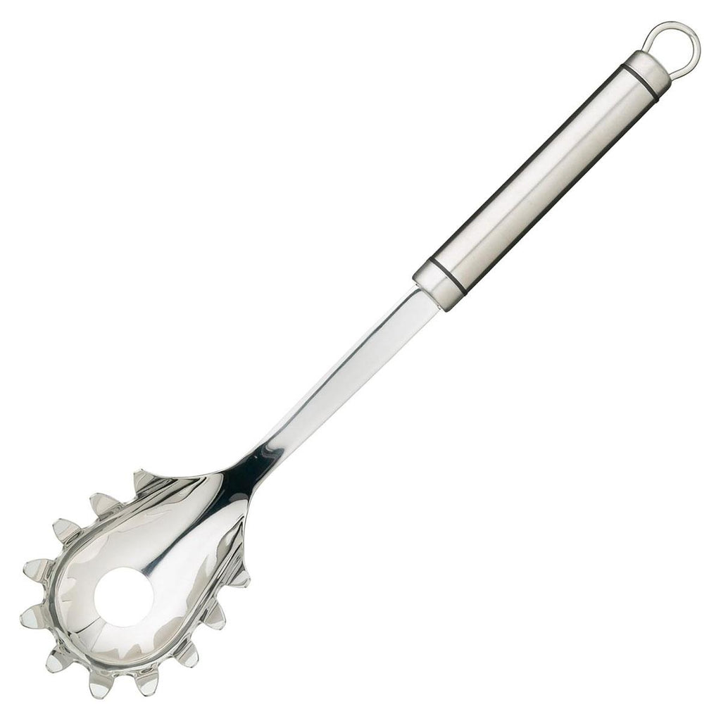 KitchenCraft Oval Handled Stainless Steel Spaghetti Server 31cm Silver