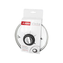 Judge Vista Universal Vented Glass Lid 30cm Stainless Steel Rim And Steam Vent Cookware Glass Lid Silver
