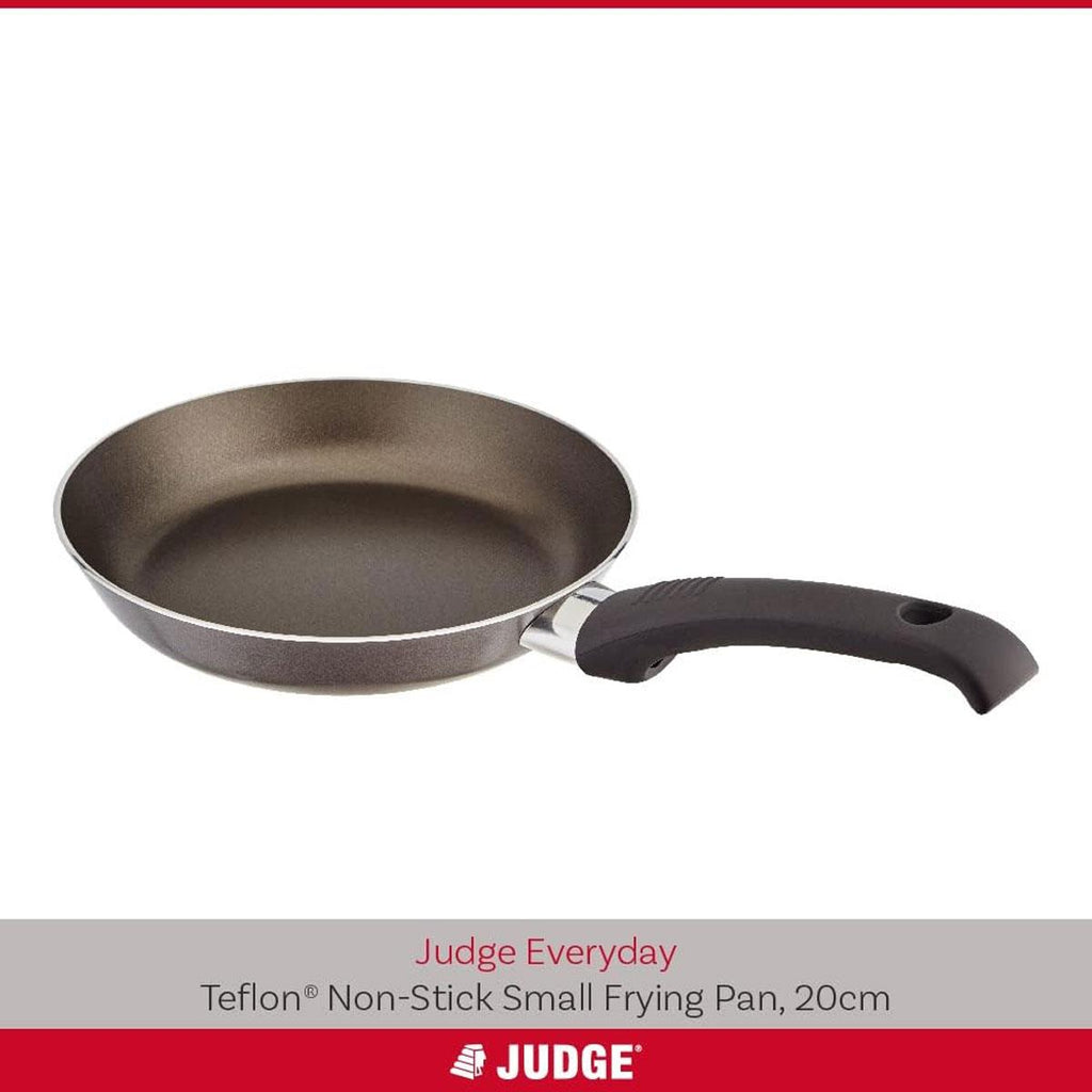 Judge Everyday Non-Stick Frying Pan 20cm Aluminium Stay Cool Handle Pewter