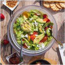 Judge Kitchen Salad Spinner Large Plastic Easy Spin Dryer Bowl Black And Grey Lid