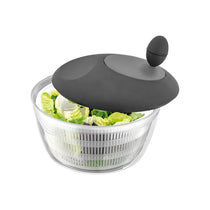 Judge Kitchen Salad Spinner Large Plastic Easy Spin Dryer Bowl Black And Grey Lid