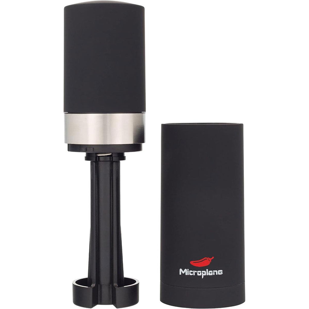 Microplane Chilli Mill Chili Grinder For Dried Chili Peppers Stainless Steel Black