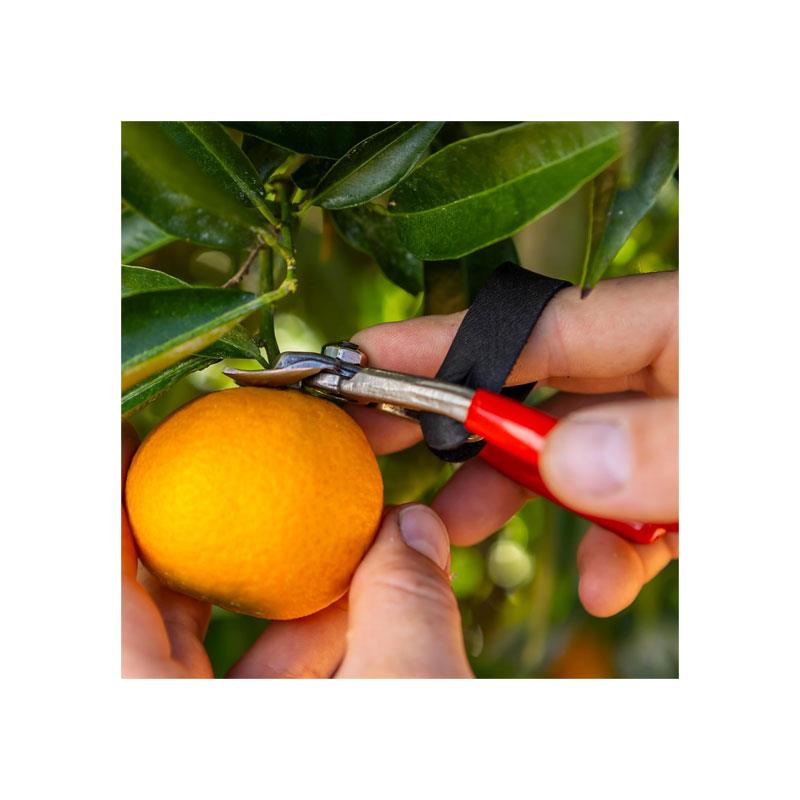 Felco Model 330 Fruit Clipper Carbon Steel Blades Anvil Style Cut Silver/Red