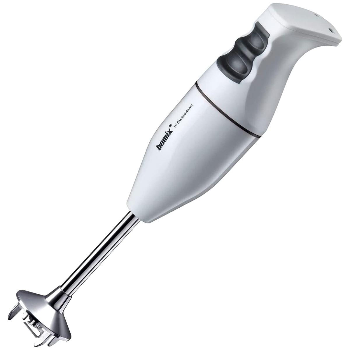 Bamix Classic Hand Held Stick Blender Food Processsor Multi-Purpose Stainless Steel Blades 2 Speeds 140W White