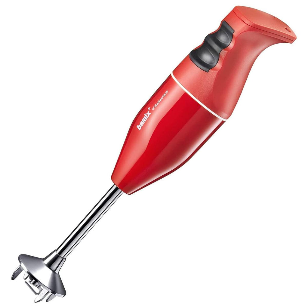 Bamix Classic Hand Held Stick Blender Food Processsor Multi-Purpose Stainless Steel Blades 2 Speeds 140W Red
