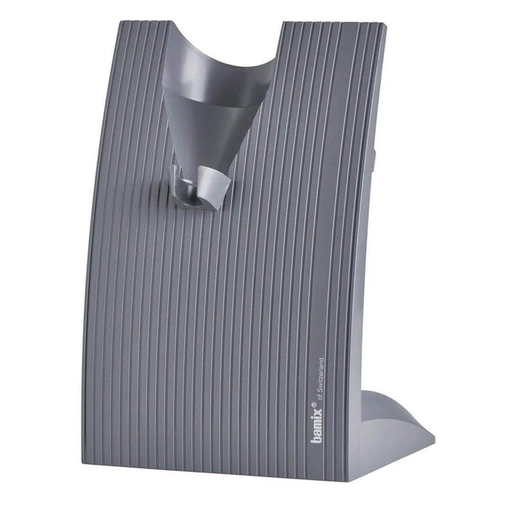 Bamix SwissLine Hand Held Stick Blender Food Processsor Multi-Purpose 2 Speeds 3 Stainless Steel Blades Processor 1000ml Jug With Lid And Stand 200W Silver