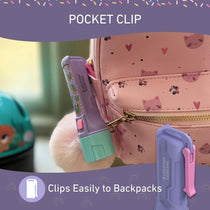 Ledlenser KIDBEAM4 Kids Torch 4 Colour LED AAA Battery Dinosaur Torch Pocket Clip Auto Shut-Off Fireman Gift For Children Purple
