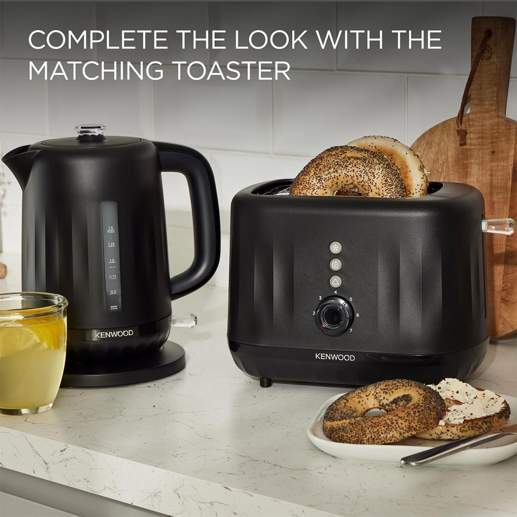 Kenwood Ripple Electric Jug Kettle 3000W 1.5 Litres Midnight Black