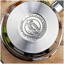 Judge Vista Saucepans 16cm 18cm And 20cm Set of 3 Stainless Steel Shatterproof Vented Glass Lids Silver