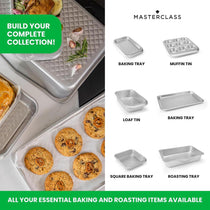 MasterClass Recycled Aluminium Loaf Tin Bread Pan Baking Tin 2lb Silver