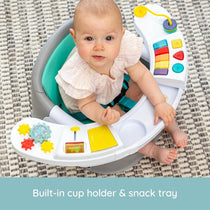 Infantino Music And Lights 3 in 1 Discovery Seat And Booster Baby Chair with Snack Tray and Activity Toys Multicolour