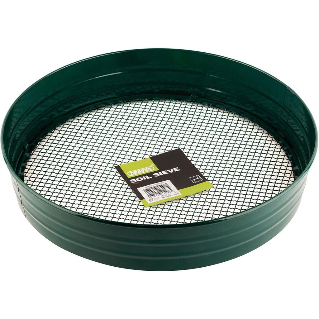 Draper Garden Soil Sieve Metal Heavy Duty Soil Compost Sieve Earth And Rocks Sifter Riddler Blue/Black