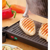 Judge Electricals Healthy Grill Panini Press Grill Sandwich Toaster Toastie Maker With Floating Hinges Non-Stick Griddle Plates Removable Drip Tray 1000W Silver
