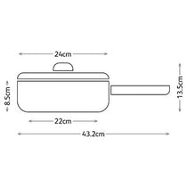Judge Essentials Saute Pan 24cm Stainless Steel Large Silver