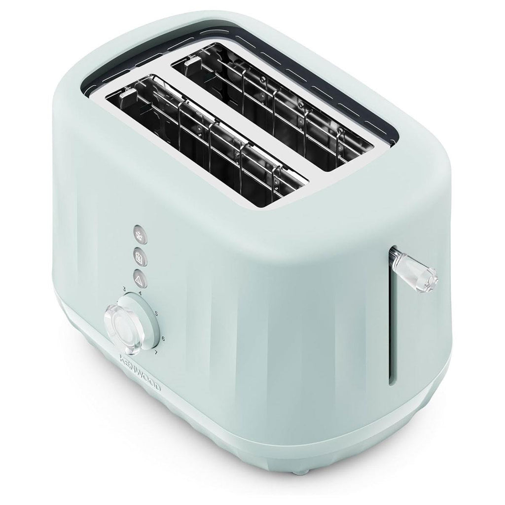 Kenwood Ripple 2 Slice Toaster With 7 Browning Settings Reheat Defrost Cancel Functions Pull Crumb Tray 850W Eggshell Blue