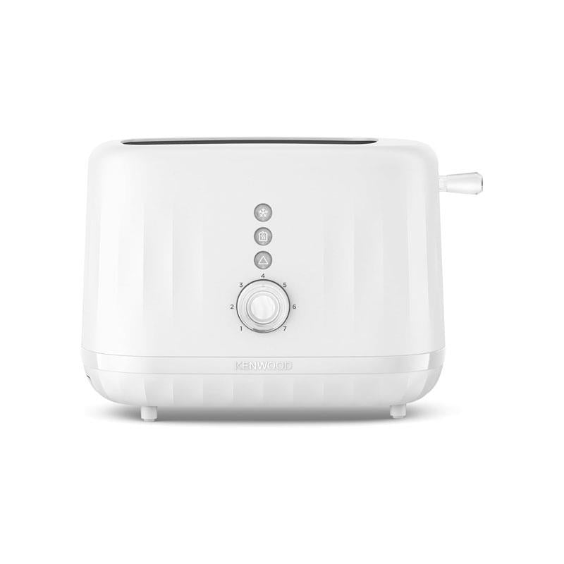 Kenwood Ripple 2 Slice Toaster 850W Pure White with 7 Browning Settings Defrost Reheat Cancel Functions