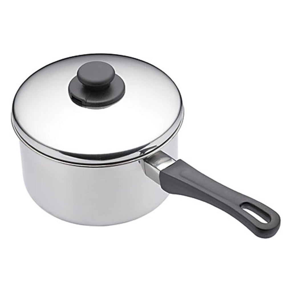 KitchenCraft Extra-Deep Medium Induction Saucepan 16cm Stainless Steel Silver