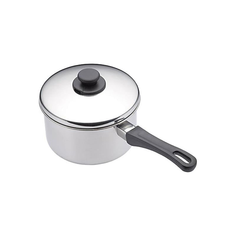 KitchenCraft Extra-Deep Medium Induction Saucepan 16cm Stainless Steel Silver