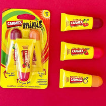 Carmex Minis Lip Balm Tube Set Cherry Strawberry And Pineapple Mint 3 Pack With SPF 15 For Sun Protection Hydrating Lip Care Tube