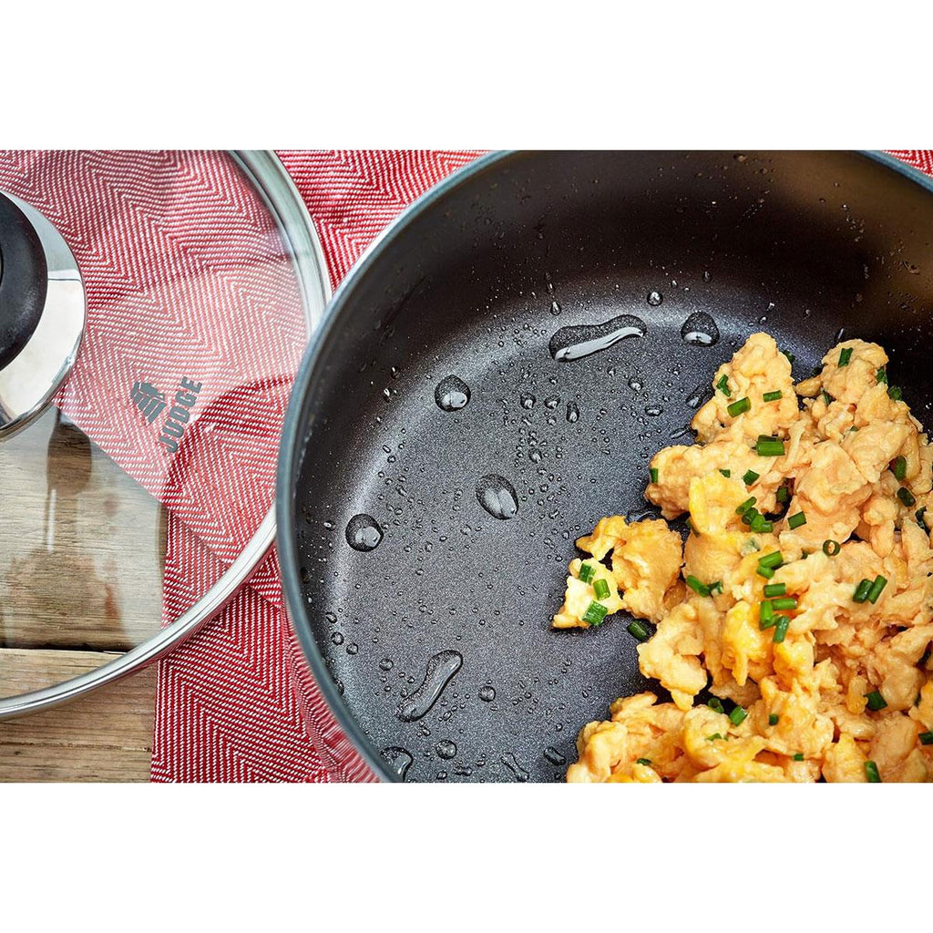 Judge Vista Saucepan 14cm/900ml Medium Non-Stick Stainless Steel Shatterproof Vented Glass Lid Silver