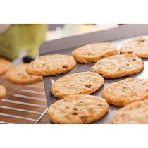 Judge Square Flat Baking Sheet With Raised Edges Non-Stick Carbon Steel Large 33 x 33cm Grey