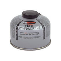 GoSystem Butane Propane Threaded Mix Gas Cartridge 100g Silver