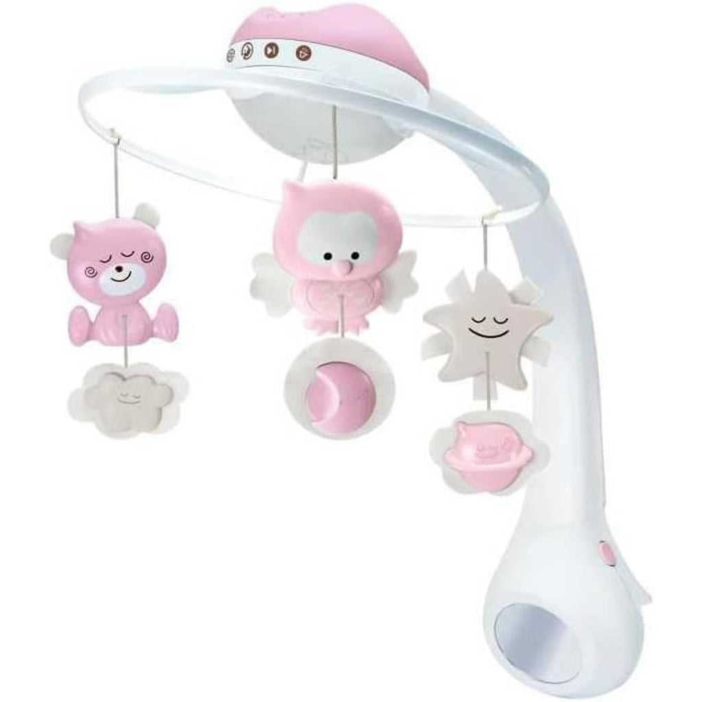 Infantino 3-In-1 Baby Musical Mobile Projector Night Light Pink