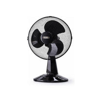 Status 12 Inch Desktop Fan With 3 Speed Settings Oscillating 35W Black