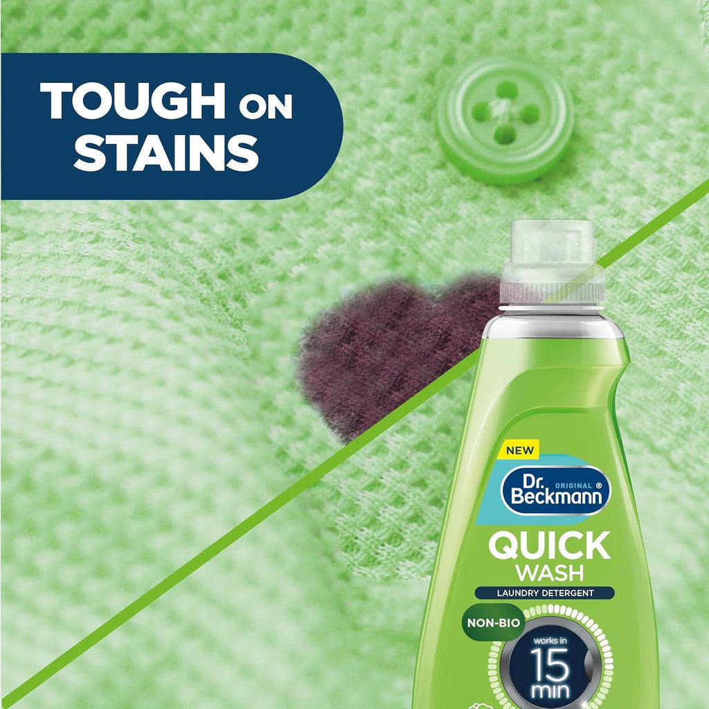 Dr. Beckmann Quick Wash Non Bio Laundry Detergent Works In 15 Mins (54 Washes) 1620ml