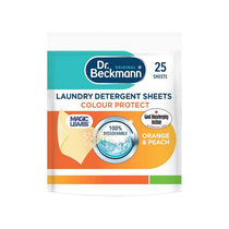 Dr. Beckmann Laundry Detergent Sheets Colour Protect Orange And Peach 25 Sheets