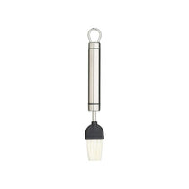 KitchenCraft Oval Handled Stainless Steel Pastry Brush 19.5cm Silver