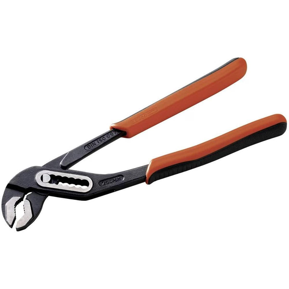 Bahco Box Joint Water Pump Pliers With Dual-Component Handles And Phosphate Finish 250mm