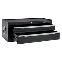 Draper Mid-Tool Chest 2 Drawer 26 Inch Workshop Tool Storage Lockable Black