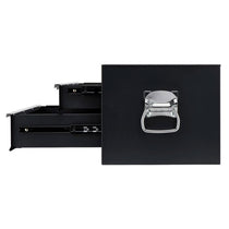 Draper Mid-Tool Chest 2 Drawer 26 Inch Workshop Tool Storage Lockable Black