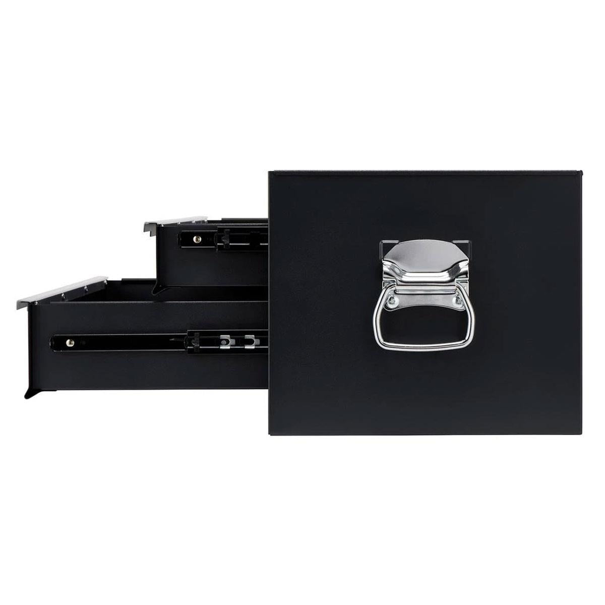 Draper Mid-Tool Chest 2 Drawer 26 Inch Workshop Tool Storage Lockable Black
