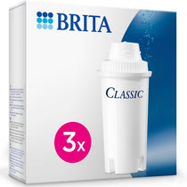 Brita Cartridge Classic Cartridges Triple Pack Reduces Chlorine Lead Copper White