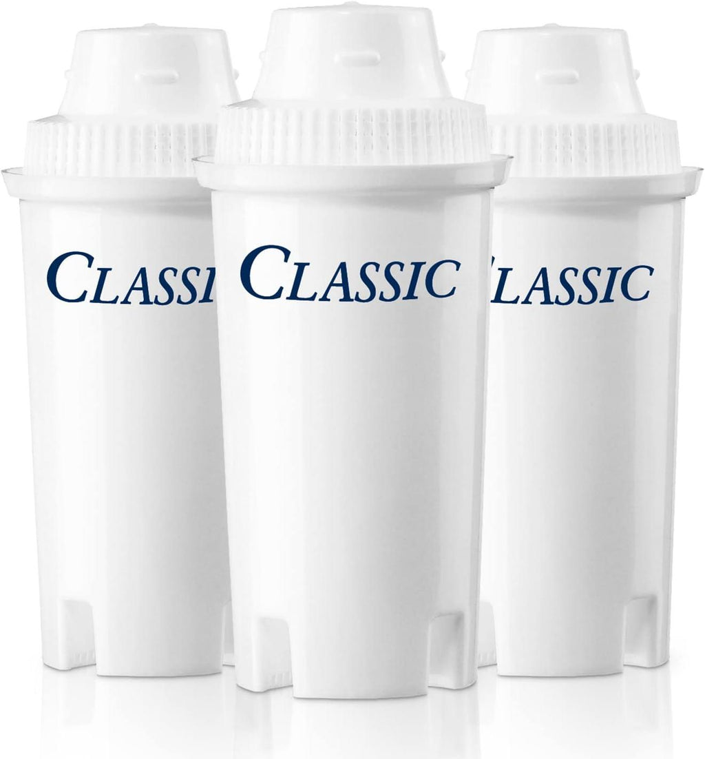 Brita Cartridge Classic Cartridges Triple Pack Reduces Chlorine Lead Copper White