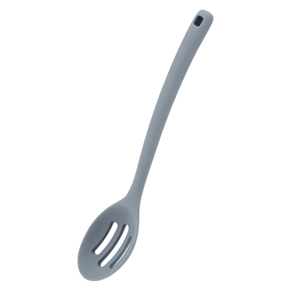 Judge Silicone Kitchen Tools Slotted Spoon Non-Slip Handle Grey