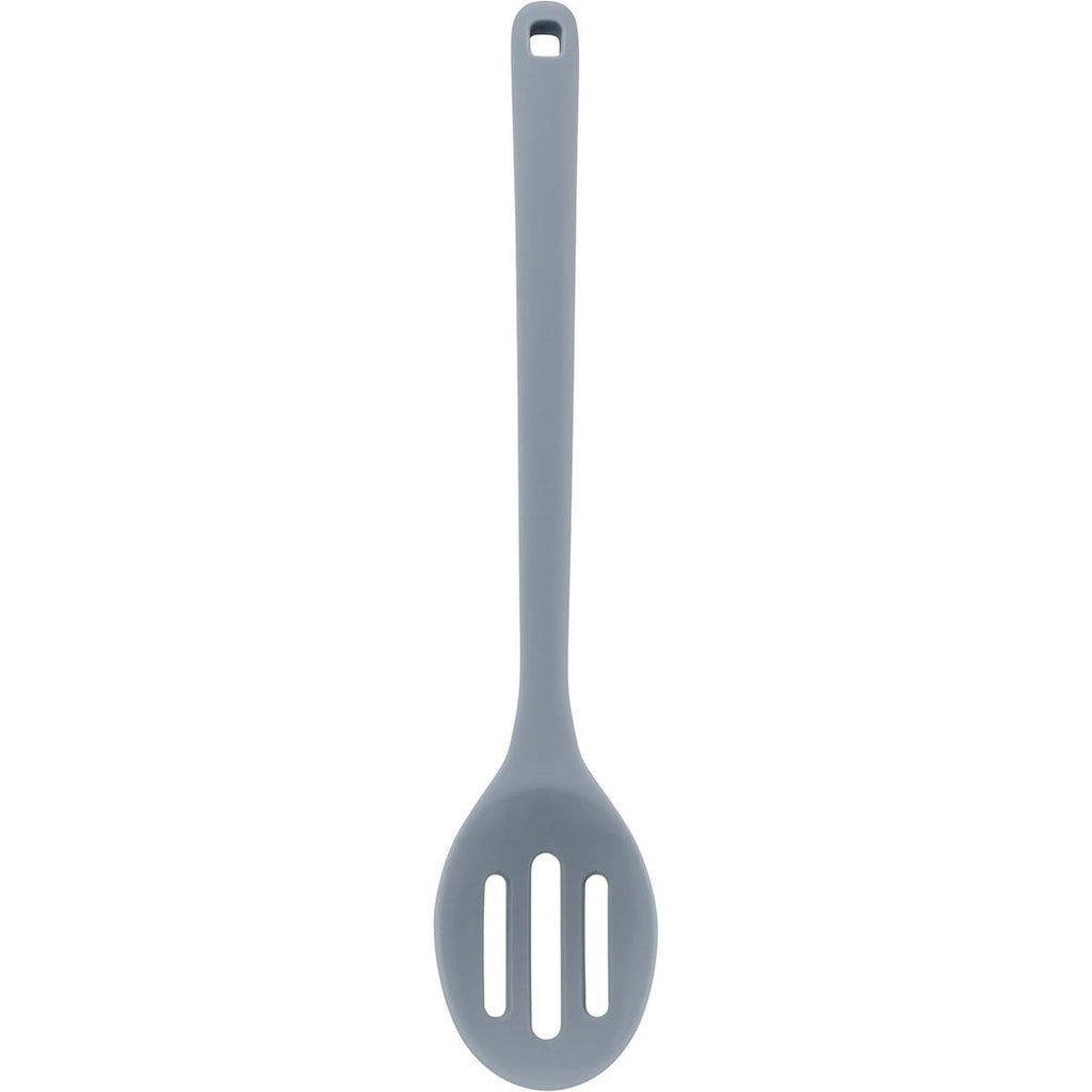 Judge Silicone Kitchen Tools Slotted Spoon Non-Slip Handle Grey