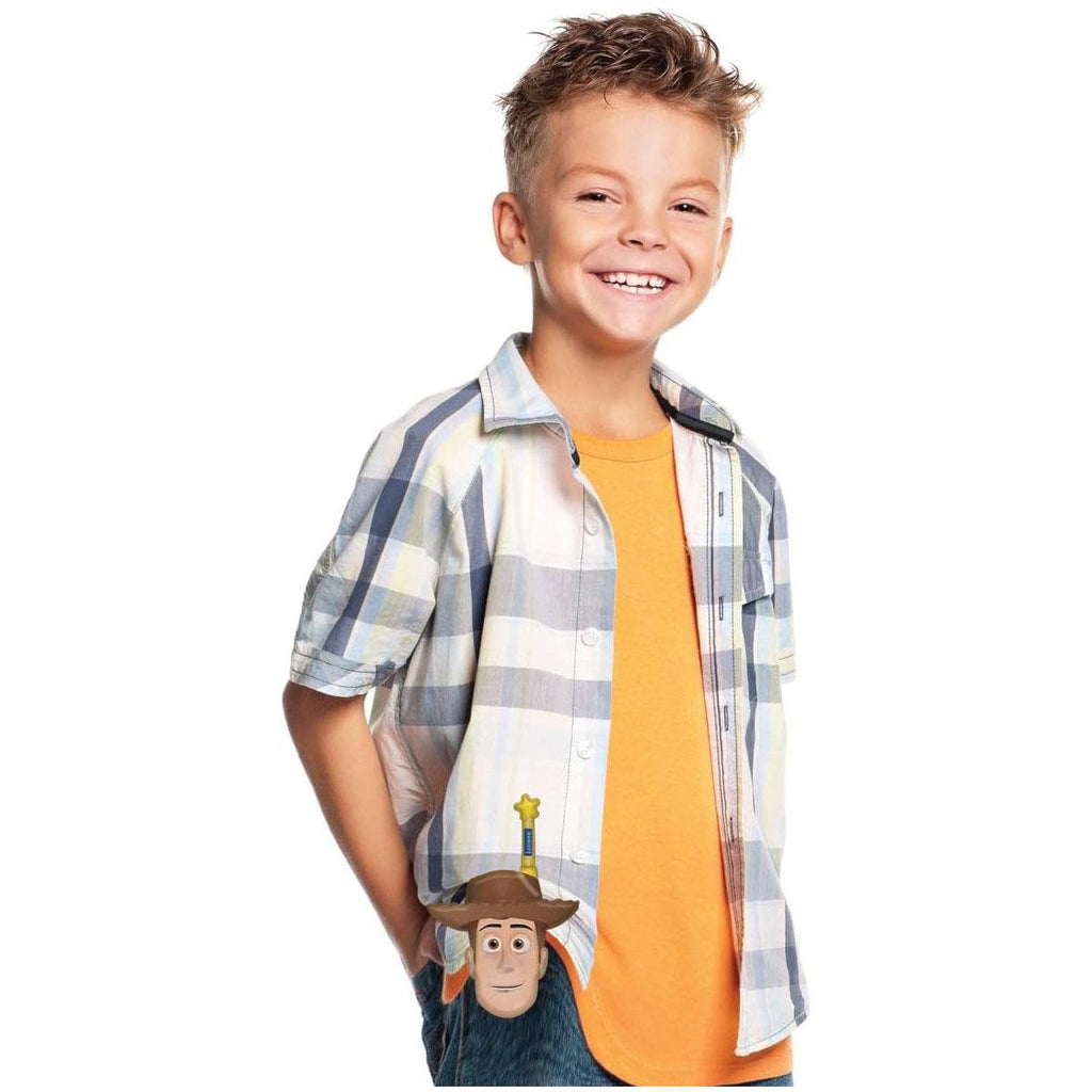 Lexibook Disney 3D Toy Story Walkie-Talkies Buzz Lightyear And Woody 500M Range Dual Channels Belt Clip Green/Yellow