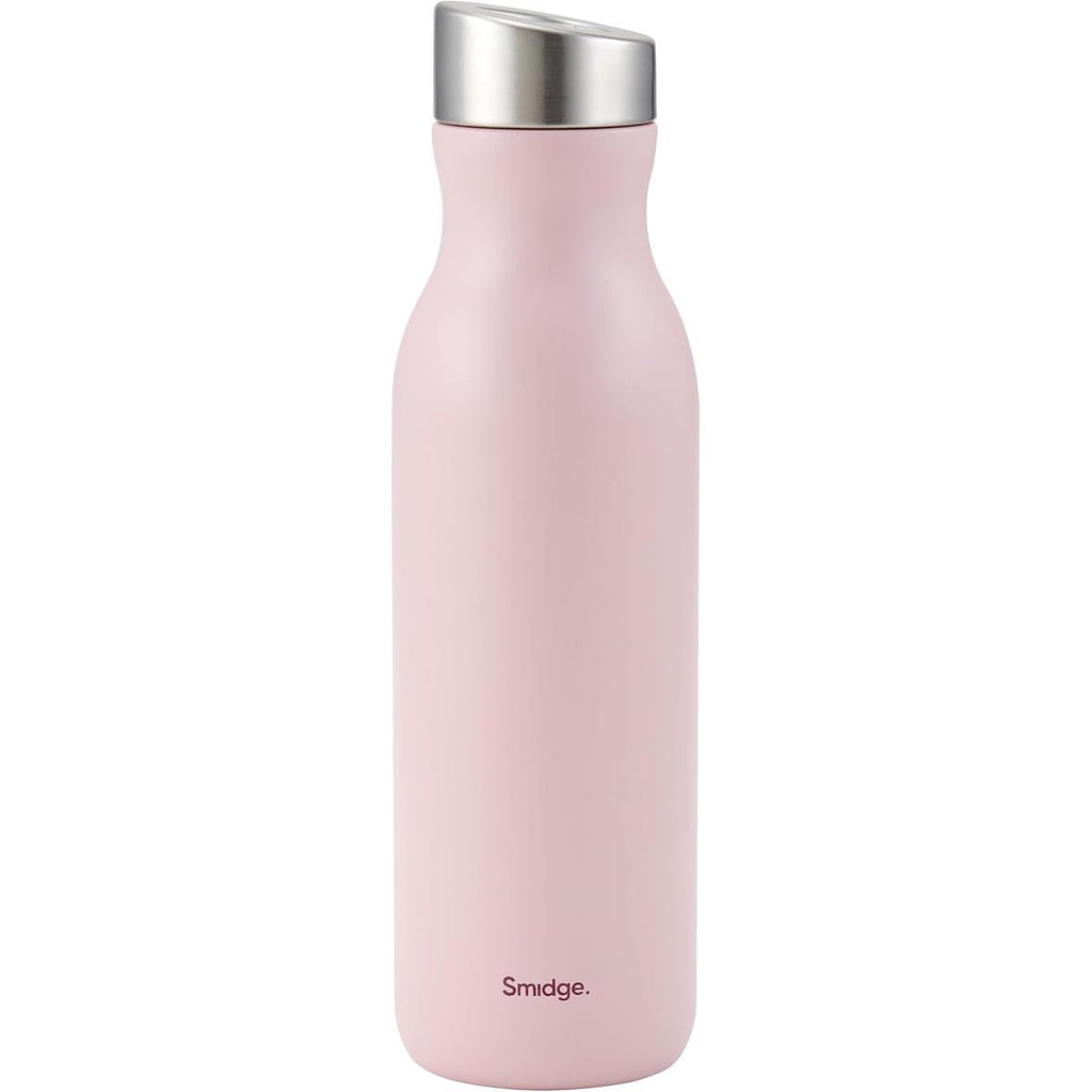 Smidge Stainless Steel Insulated Water Bottle 500ml Double Wall Vacuum Flask BPA-Free Leakproof Summer Blush