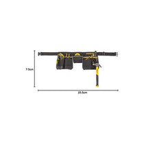 Stanley Essential Tool Belt Pouch Apron With Integrated Hammer Loop And Tape Pocket Black/Yellow