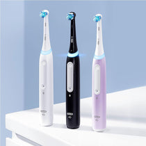 Oral-B iO4 Rechargeable Electric Toothbrush With Travel Case 4 Brushing Modes And Smart Pressure Sensor White