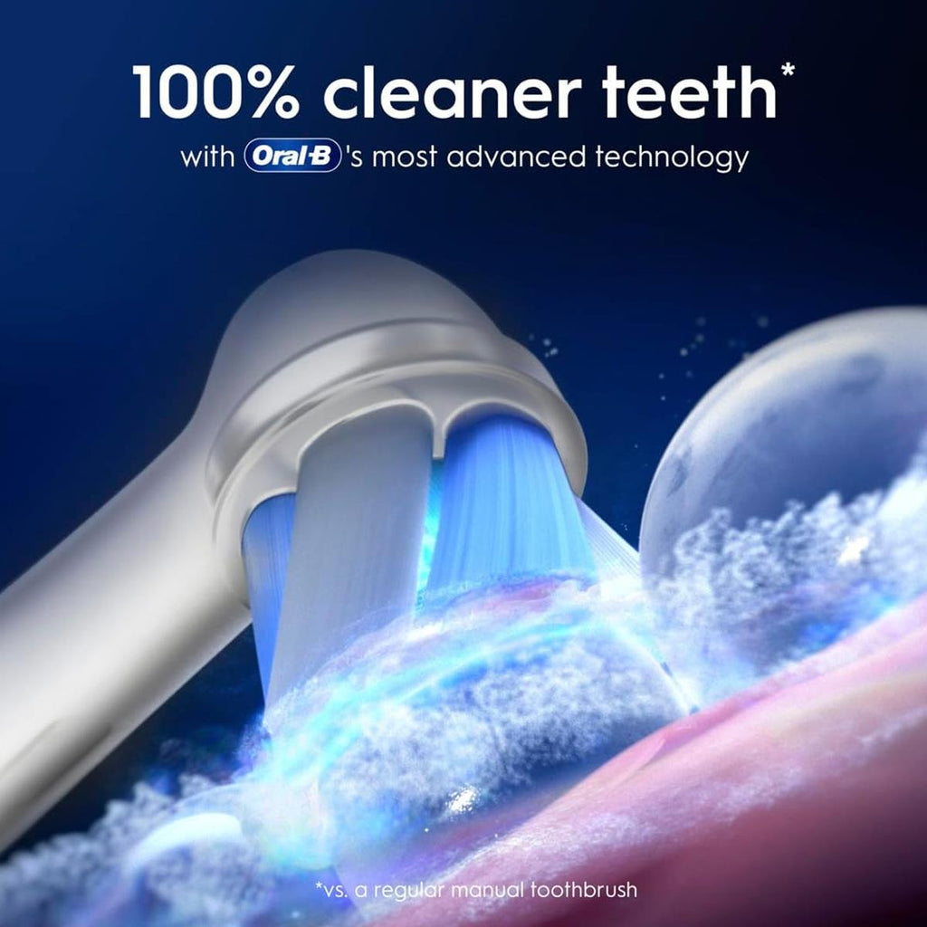 Oral-B iO9 Electric Toothbrush White With 1 Brush Head Charging Travel Case, 7 Cleaning Modes And App Connectivity