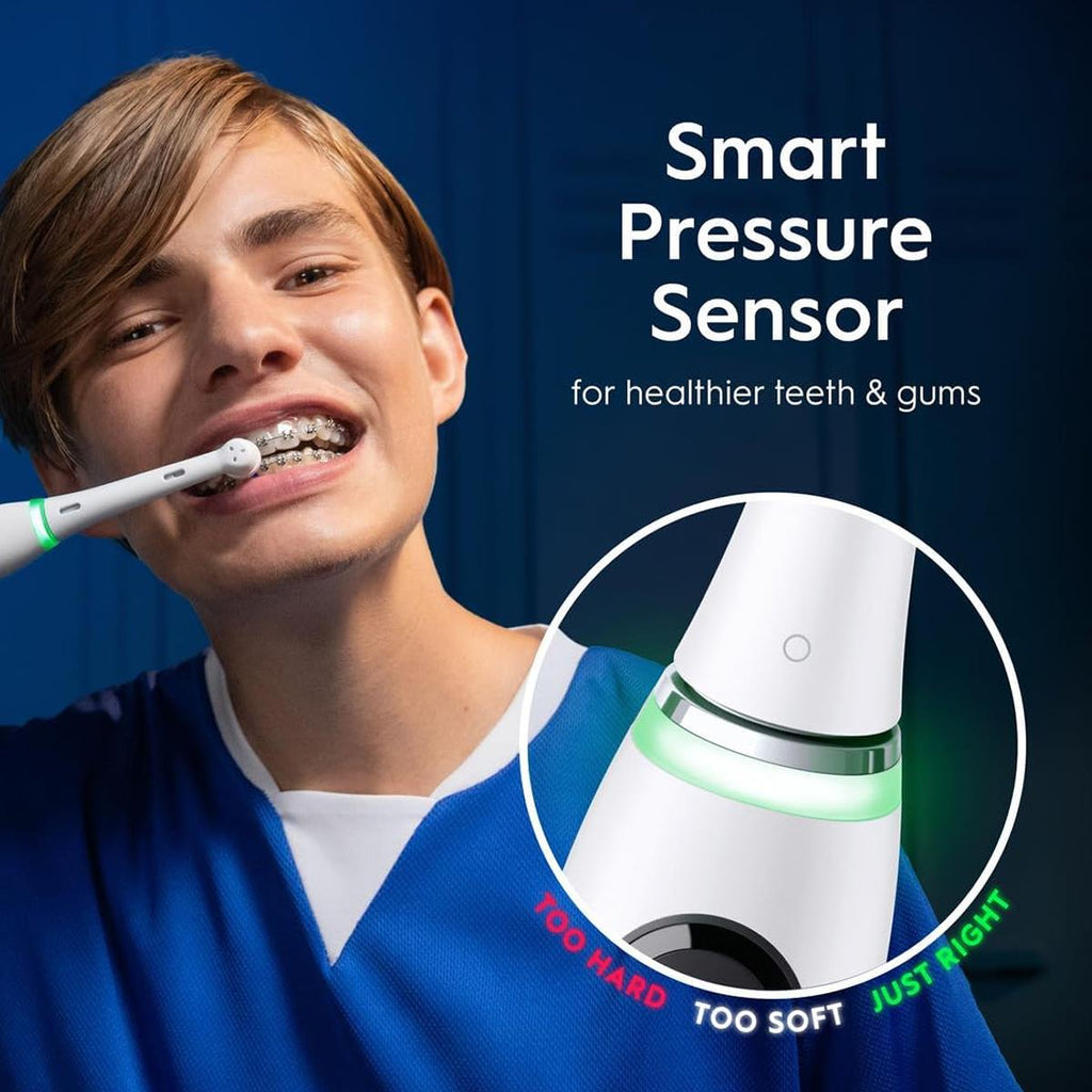 Oral-B iO9 Electric Toothbrush White With 1 Brush Head Charging Travel Case, 7 Cleaning Modes And App Connectivity