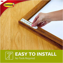 3M Command Large Picture Hanging Strips 4 Sets White Holds Up to 7.2 kg For Frames Up to 60 x 90 cm