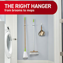 3M Command Broom Gripper 1 Holder with 2 Adhesive Strips White Holds Up to 1.8 kg